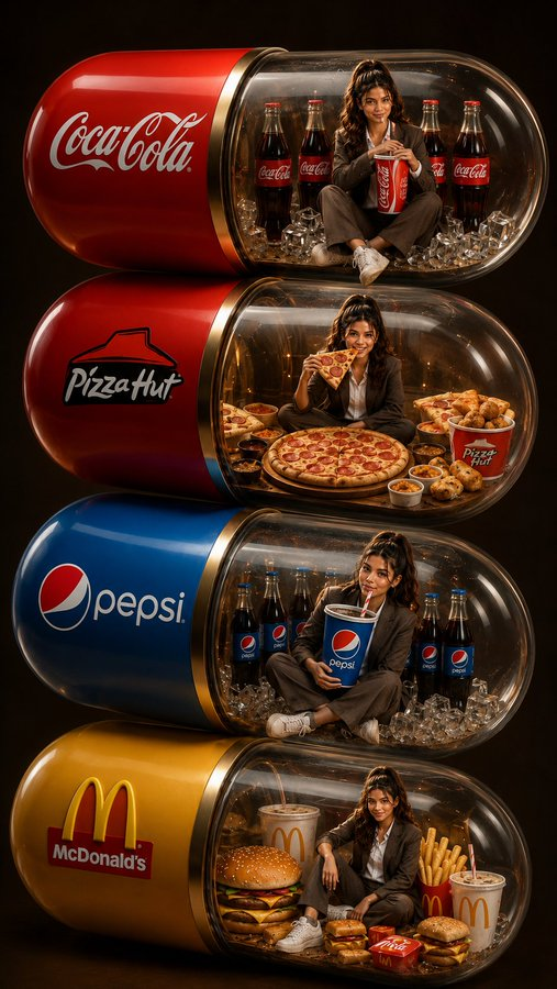 Four-Brand Capsule Commercial Advertisement