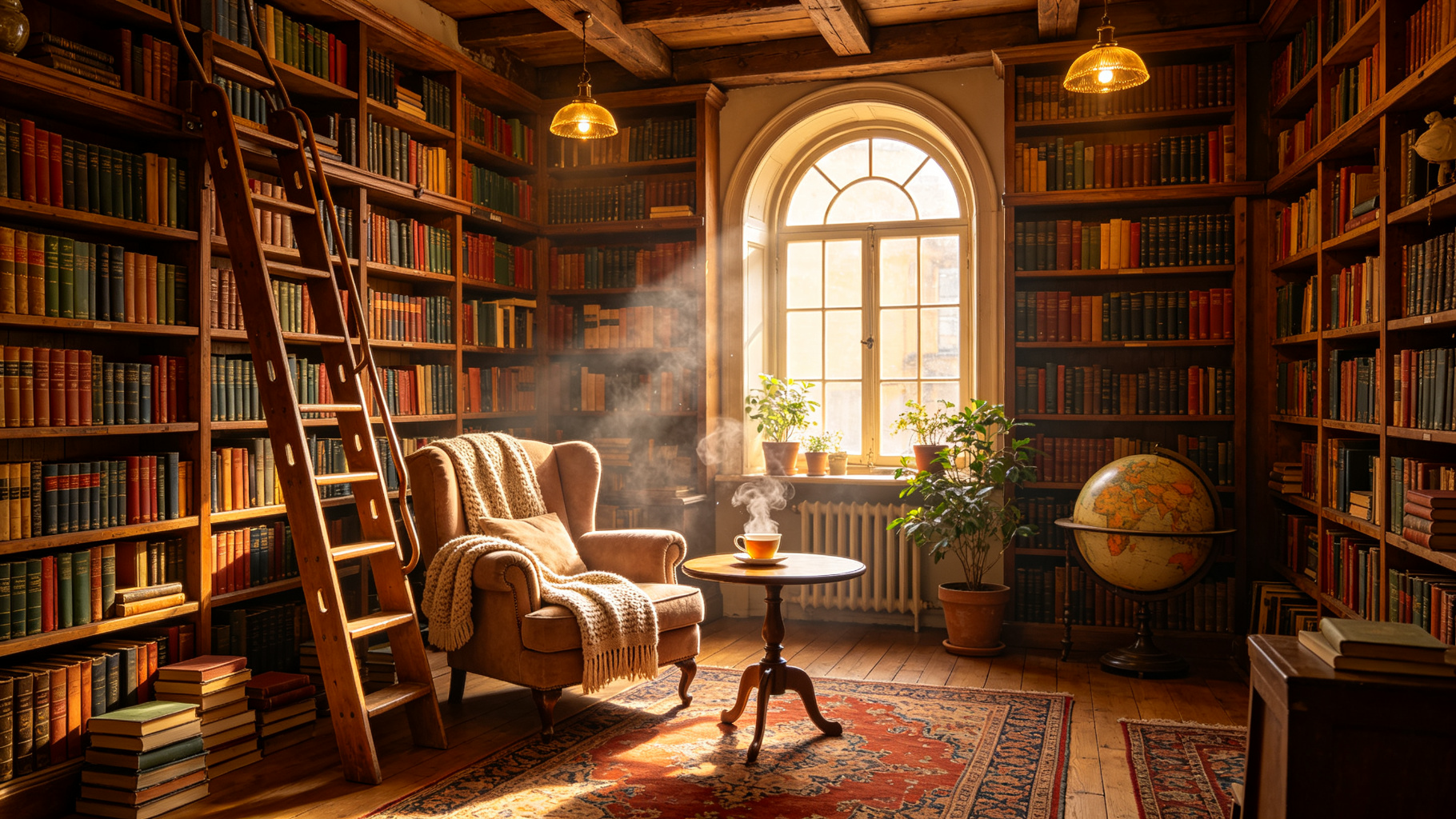 Cozy Bookstore Interior