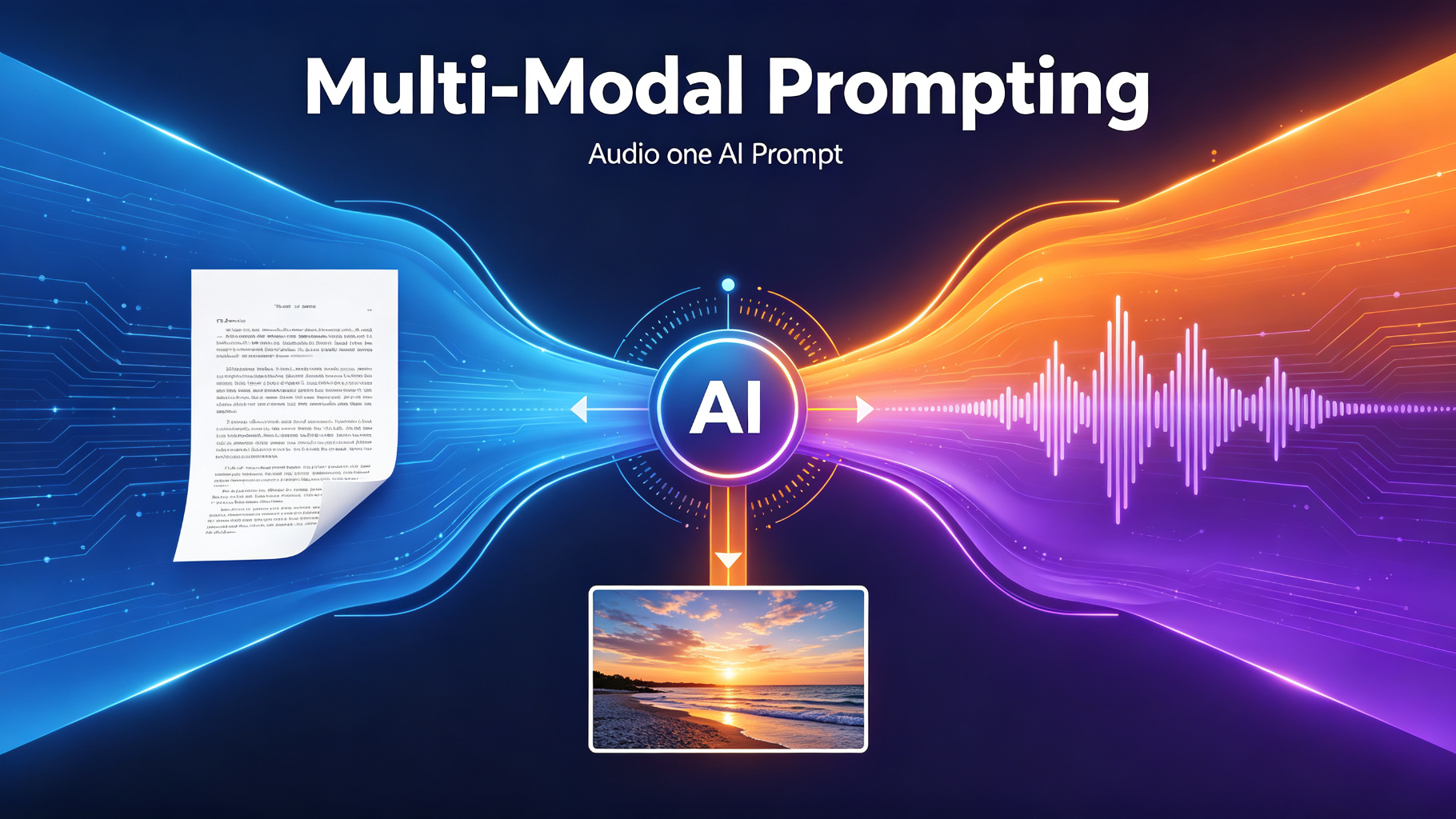 Multi-Modal Prompting — combine text, images, and audio in one prompt