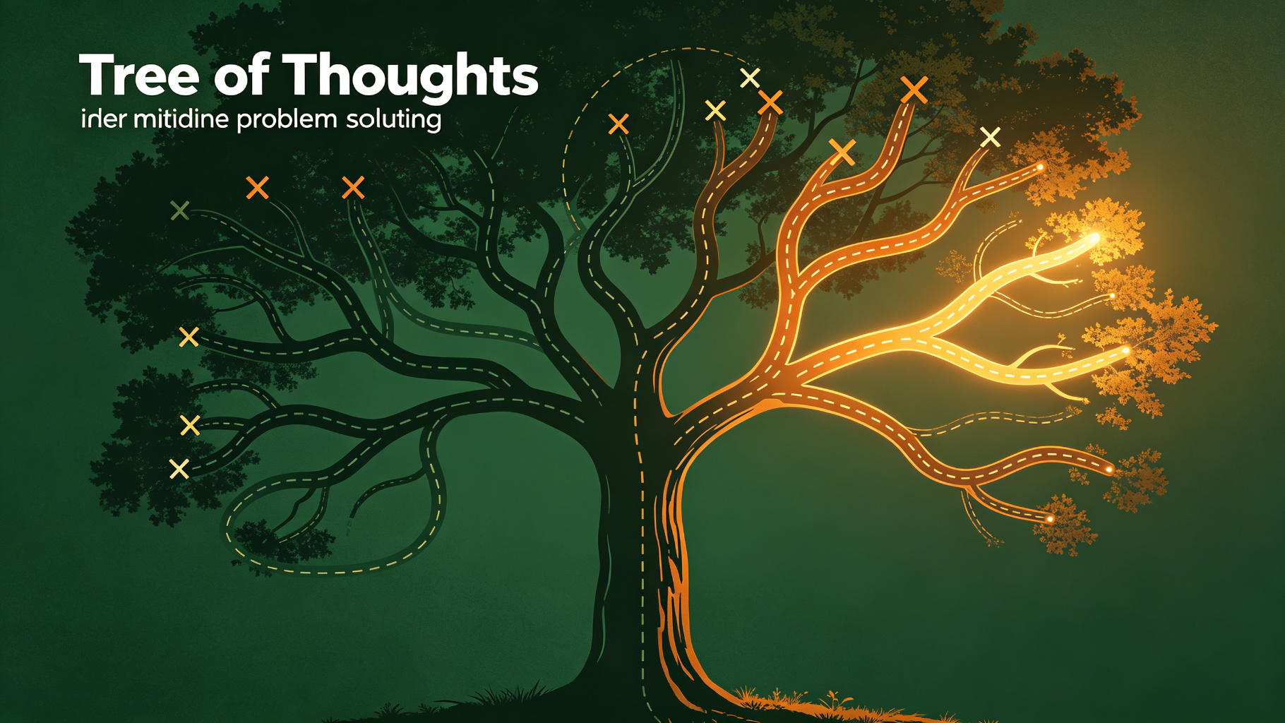 Tree of Thoughts — deliberate problem solving with branching reasoning